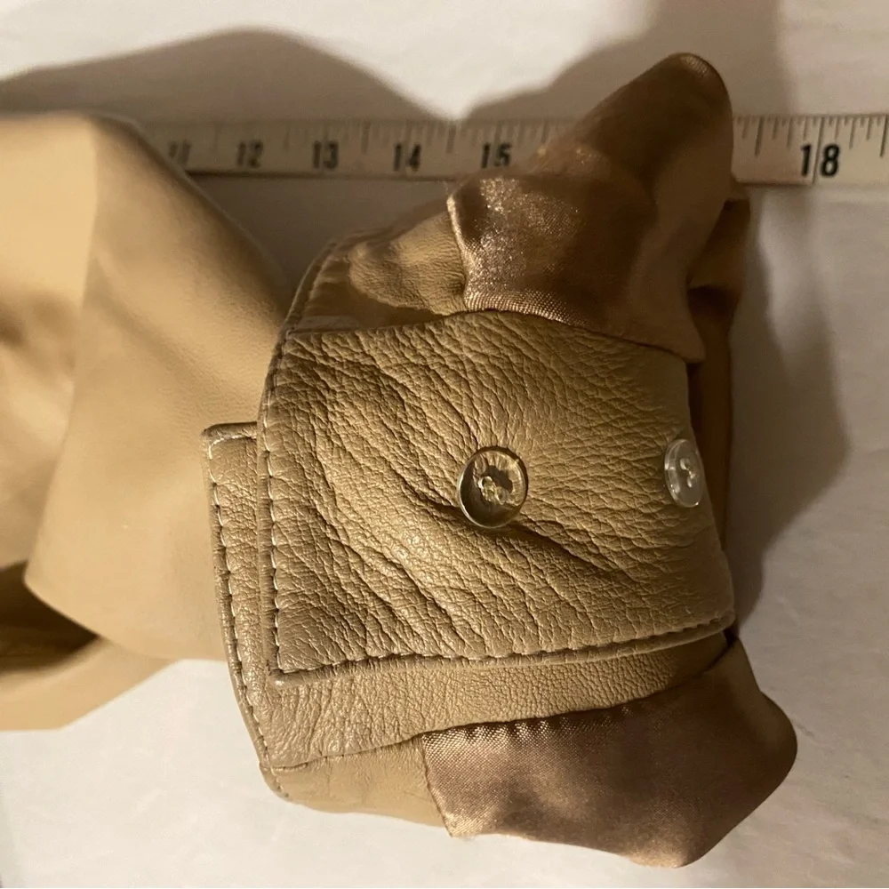 Bradley Bayou Genuine Leather Coat Camel Tan Fully Lined 100% Car Coat - Picture 3 of 12
